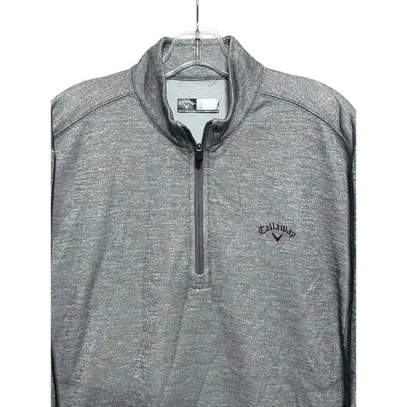 Callaway Golf 1/2 Zip Pullover Mock Neck Sweatshirt Mens L Golf Athliesure Fall - Picture 2 of 7